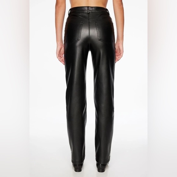 Dynamite Gisele Faux Leather Straight Leg Pants - Picture 4 of 7